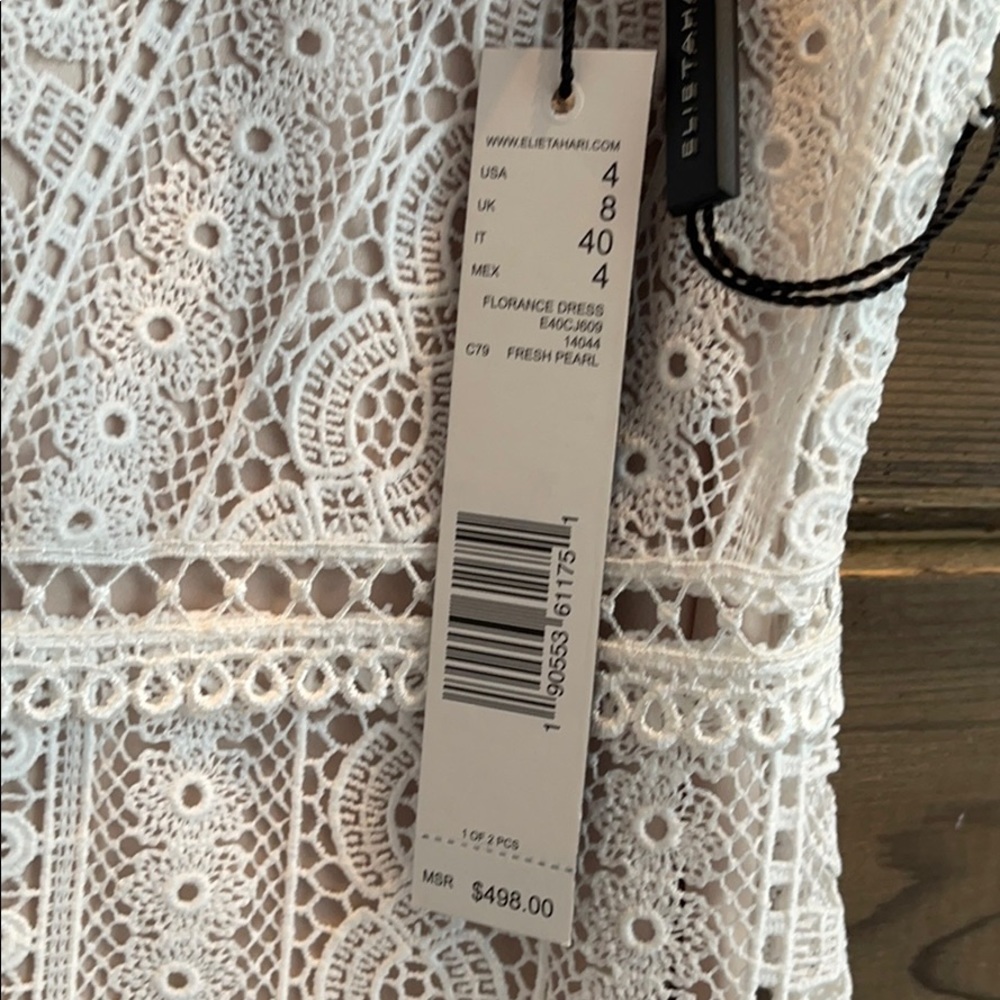 Elie Tahari Florance Dress in Fresh Pearl - Picture 3 of 16